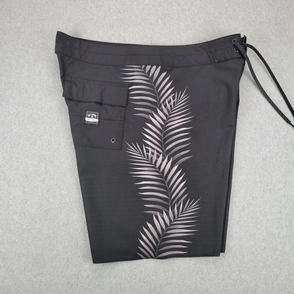 Billabong Board Shorts Men 33 Black Kamea Lazarus D Bah Airlight Floral Surf